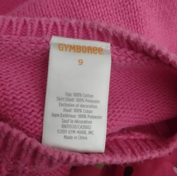 Gymboree Equestrian Girls Pink Sweater Dress sz 9 - Picture 4 of 4